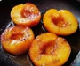 Pan fried peaches