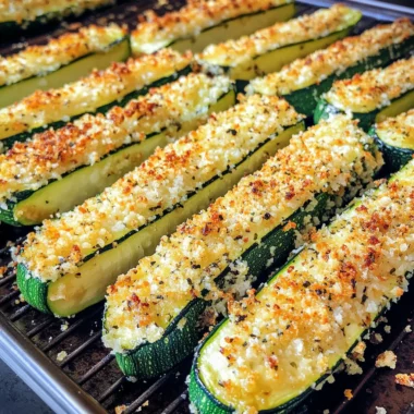 Parmesan Crusted Zucchini Wedges