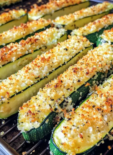 Parmesan Crusted Zucchini Wedges
