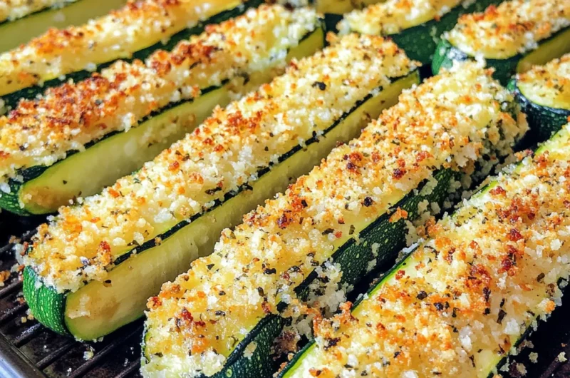Parmesan Crusted Zucchini Wedges