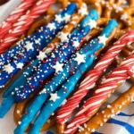 Patriotic Pretzel Rods