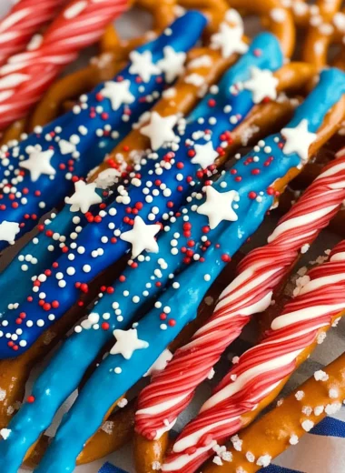 Patriotic Pretzel Rods
