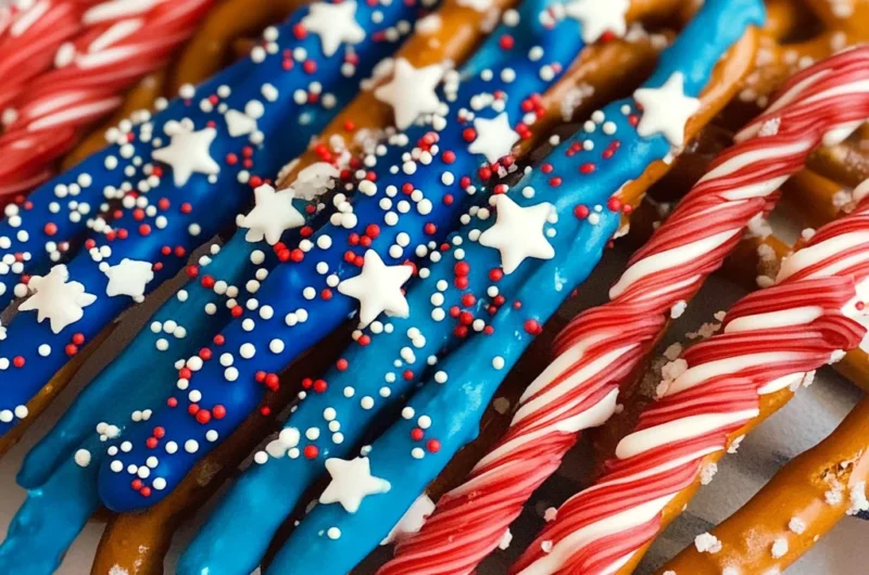 Patriotic Pretzel Rods