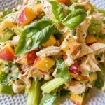 Peach Basil Chicken Salad