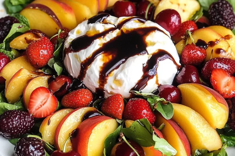 Peach Burrata Salad