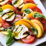 Peach Tomato Caprese Salad
