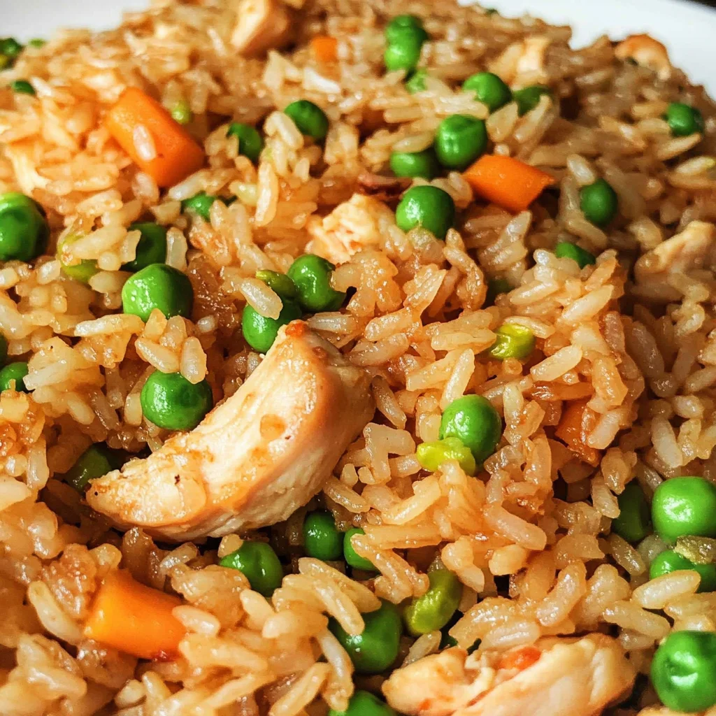 Fried Rice Combained Image Quick & Easy Chinese Chicken Fried Rice