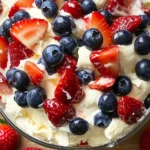 Red White and Blue Cheesecake Salad