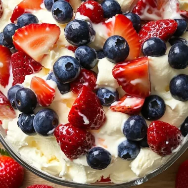 Red White and Blue Cheesecake Salad