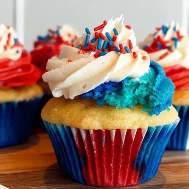 Red White and Blue Cupcakes