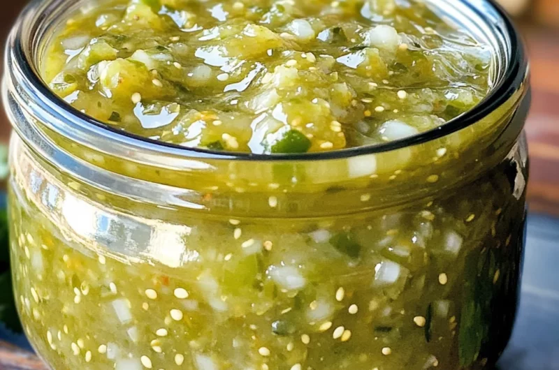 Roasted Tomatillo Salsa Verde Canning Recipe
