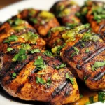 Southwestern Grilled Chicken Recipe with Lime Butter