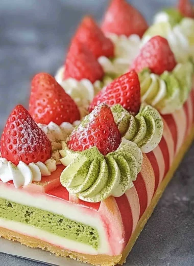 Strawberry Matcha Tart