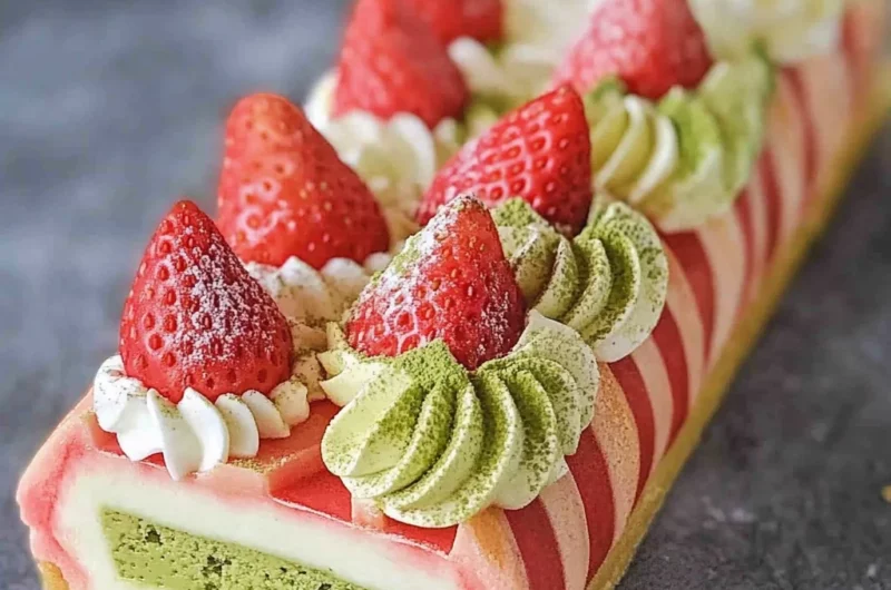 Strawberry Matcha Tart