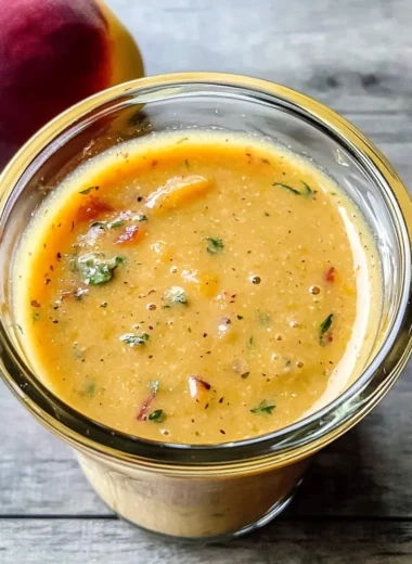 Sweet Peach Salad Dressing