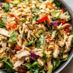 Thai Chicken Salad with Peanut Dressing
