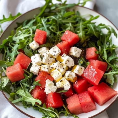 Watermelon Arugula Salad