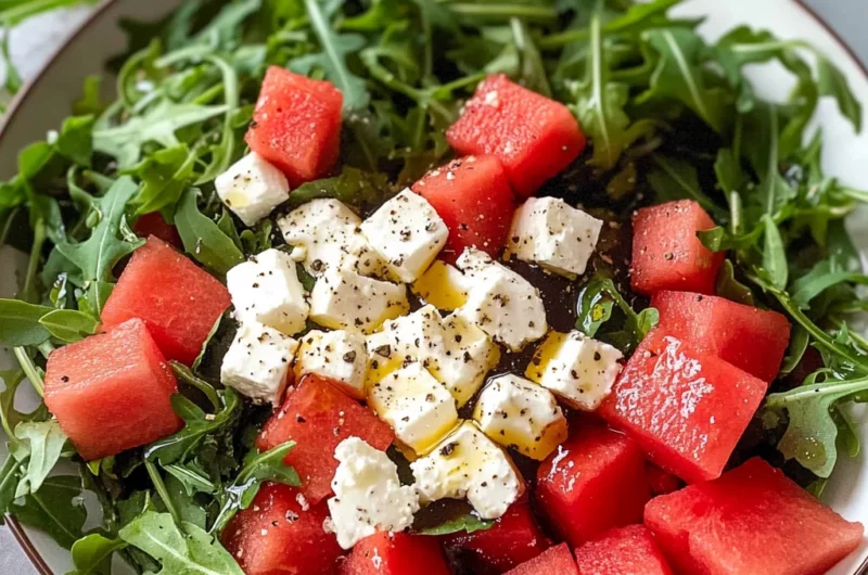 Watermelon Arugula Salad