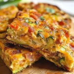 Zucchini and Turkey Bacon Slice