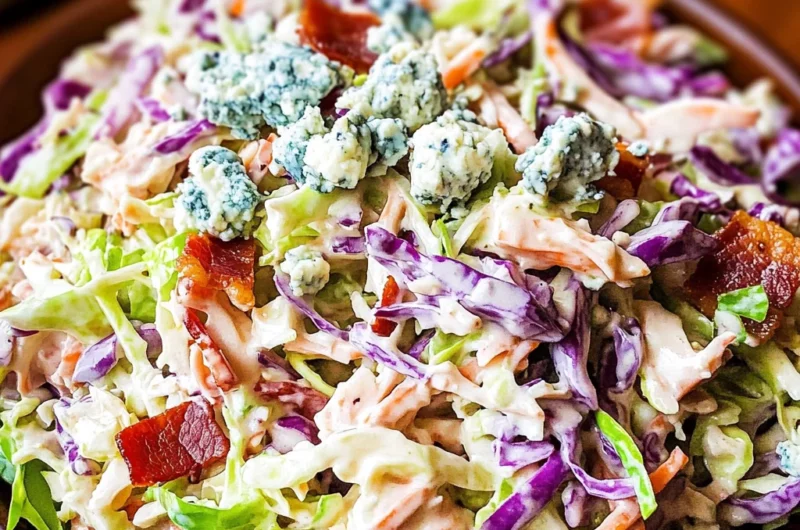 Blue Cheese Turkey Bacon Coleslaw