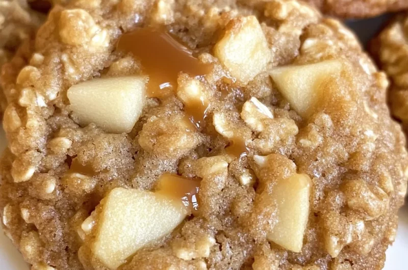Caramel Apple Oatmeal Cookies