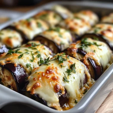 Cheesy Eggplant Rolls: A Savory, Stuffed Delight