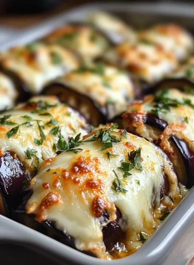 Cheesy Eggplant Rolls: A Savory, Stuffed Delight
