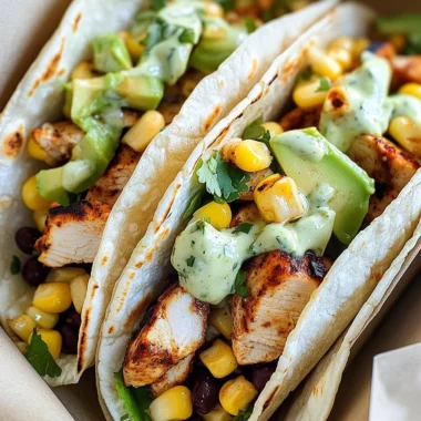 Chili Lime Chicken Tacos Recipe