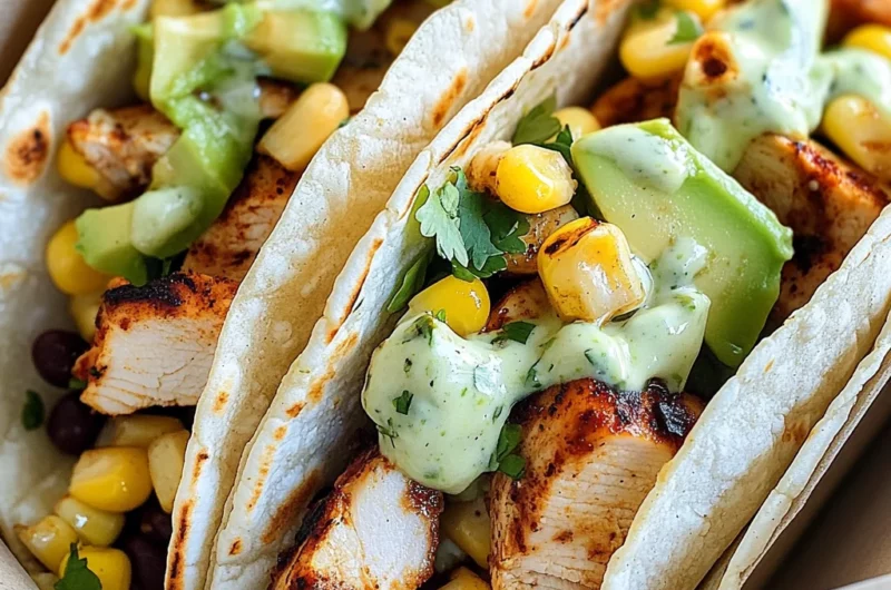 Chili Lime Chicken Tacos Recipe
