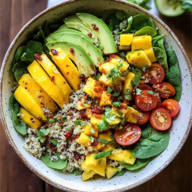 Chili Mango Zesty Quinoa Salad