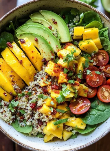 Chili Mango Zesty Quinoa Salad