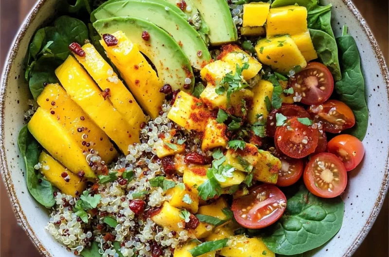 Chili Mango Zesty Quinoa Salad