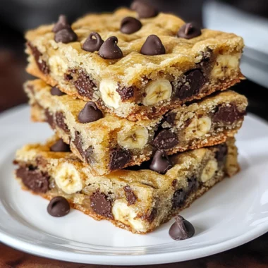 Chocolate Chip Banana Bars