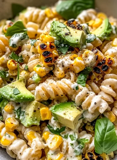 Creamy Street Corn Pasta Salad