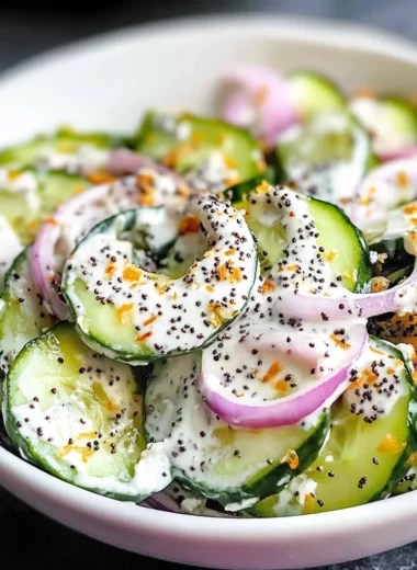 Cucumber Everything Bagel Salad