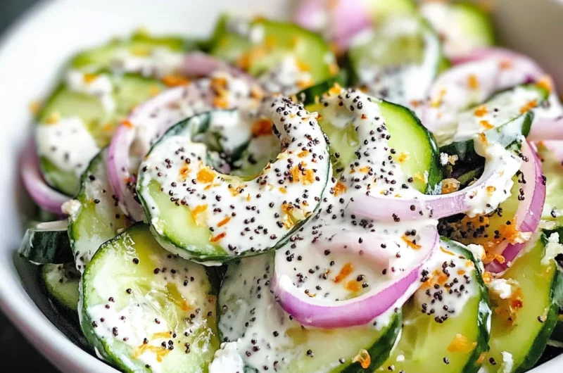 Cucumber Everything Bagel Salad