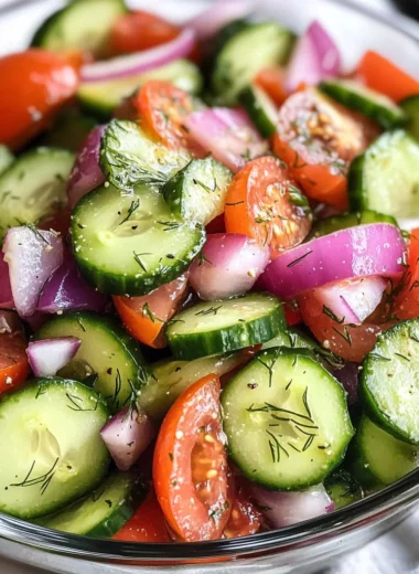 Cucumber Tomato Salad