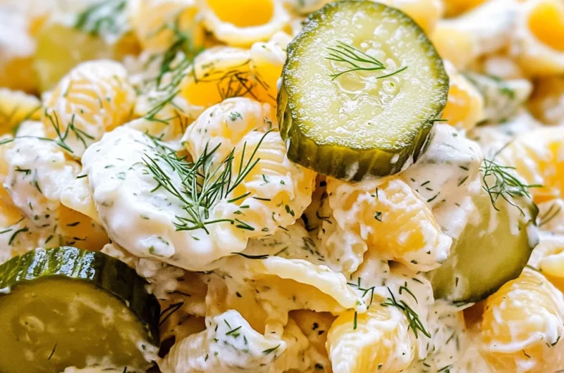 Dill Pickle Pasta Salad