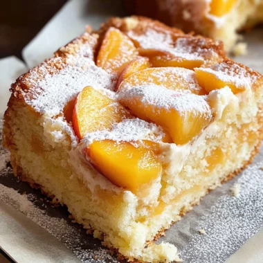 Fresh Peach Cake