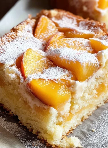 Fresh Peach Cake