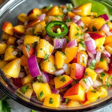 Fresh Peach Salsa
