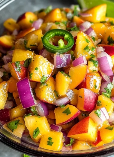 Fresh Peach Salsa