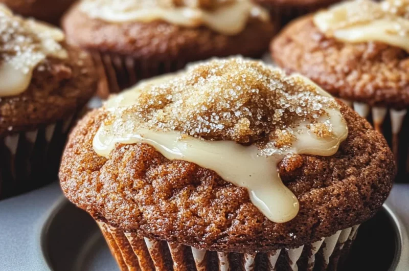 Glazed Gingerbread Muffins