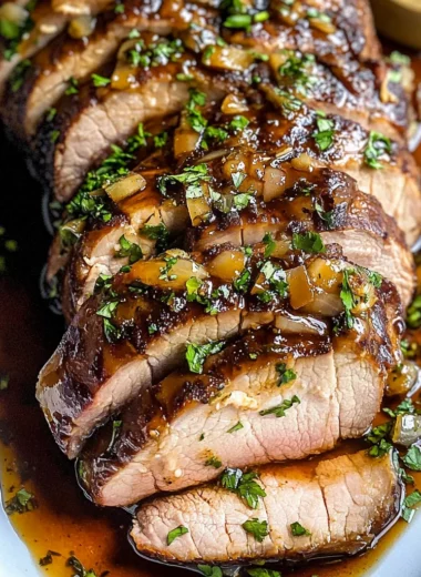 Glazed Slow Cooker Pork Tenderloin recipe