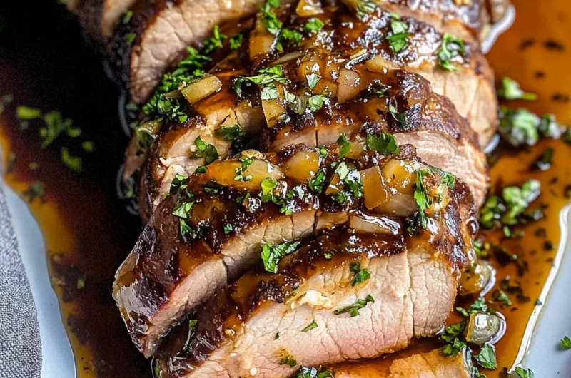 Glazed Slow Cooker Pork Tenderloin recipe