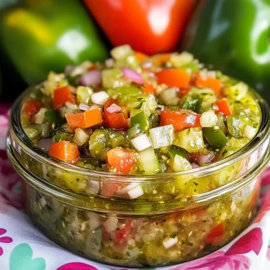 Green Tomato Relish (canning option)