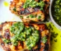 Grilled Chicken Thighs with Chimichurri