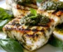 Grilled Halibut with Pesto Sauce Recipe