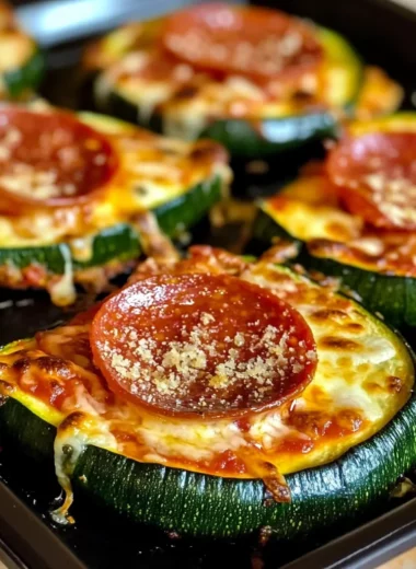 Grilled Zucchini Pizza Slices