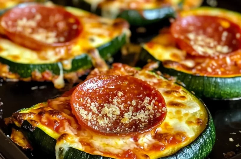 Grilled Zucchini Pizza Slices